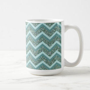 Mug Personnalisez cette Parties scintillant Turquoise 