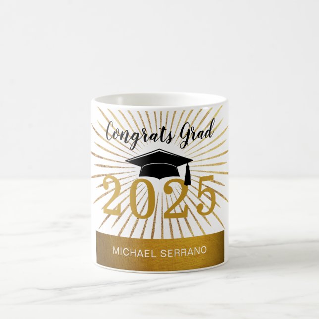 Mug Personnalisez Félicitations Classe d'or Grad Foil  (Centre)