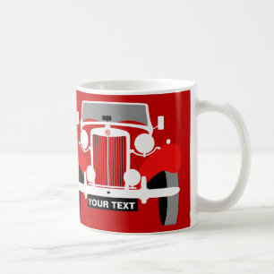 MUG PERSONNALISEZ LA VOITURE DE SPORT VINTAGE DE MG TD