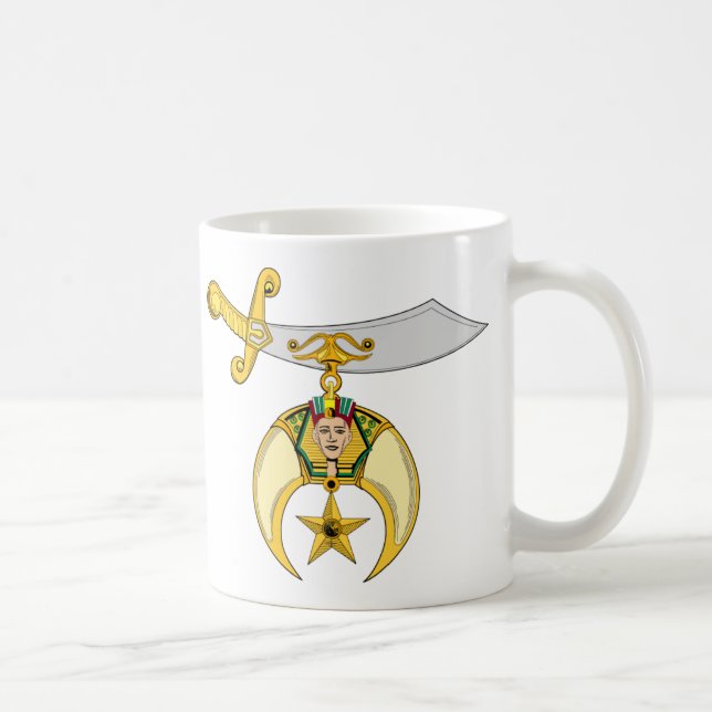 MUG PERSONNALISEZ L'EMBLÈME DE SHRINERS (Droite)