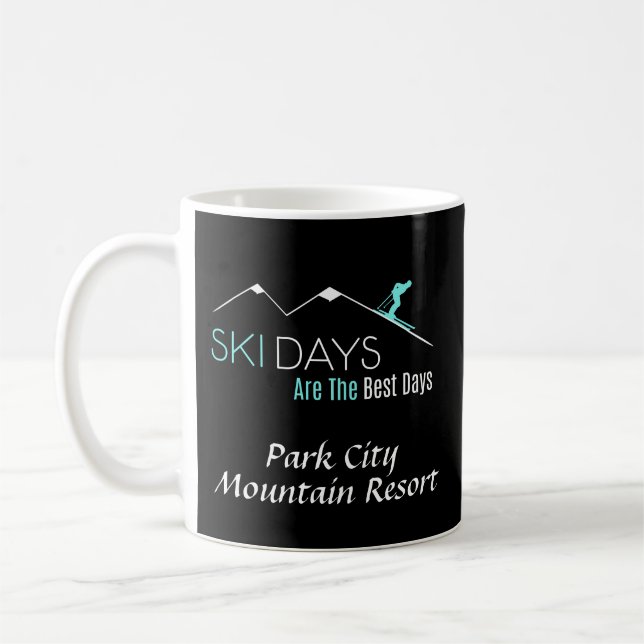 Mug Personnalisez les journées de ski les meilleures d (Gauche)
