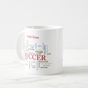 Mug Personnalisez, Merci d'entraîneur de football en m