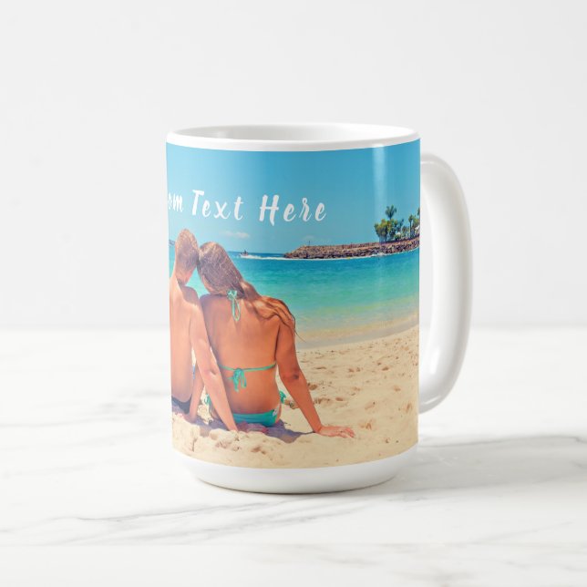 Mug Personnalisez votre cadeau de boîte de café photo  (Devant droit)
