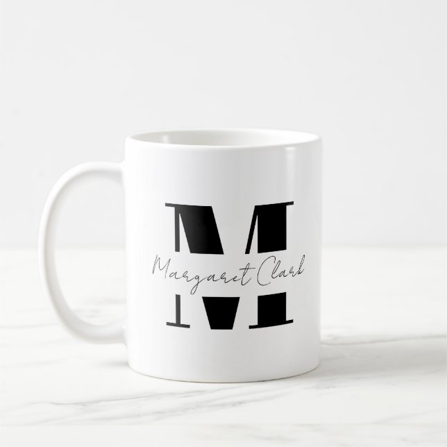 Mug Personnalisez votre initiale et votre nom avec Cal (Gauche)