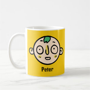 Mug Personnalisez votre nom avec un drôle de visage de