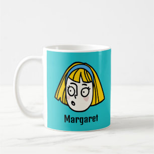 Mug Personnalisez votre nom avec un drôle de visage de