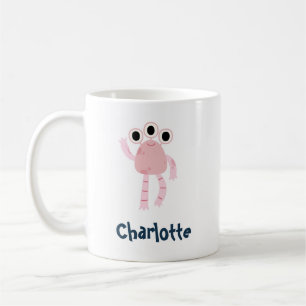 Mug Personnalisez votre nom avec un mignon monstre