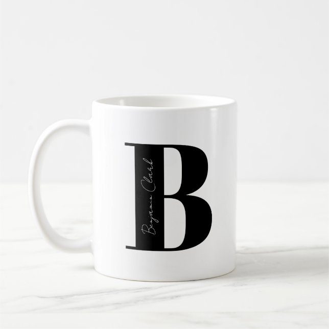 Mug Personnalisez votre nom Commencez par B (Gauche)