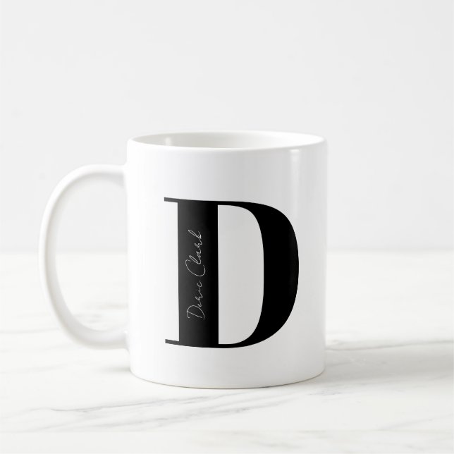 Mug Personnalisez votre nom Commencez par D (Gauche)