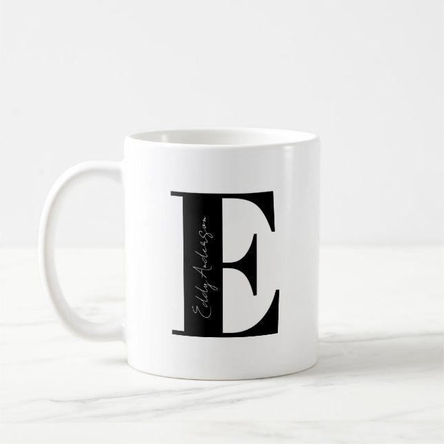 Mug Personnalisez votre nom Commencez par E (Gauche)