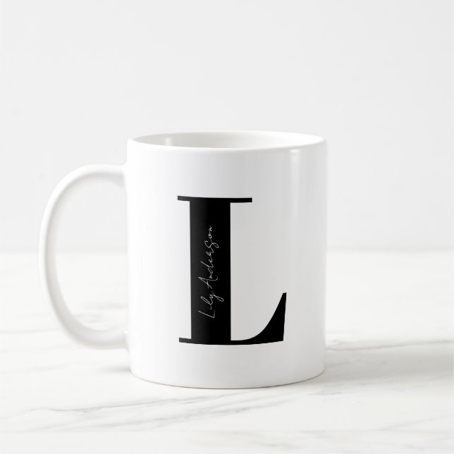 Mug Personnalisez votre nom Commencez par la lettre L (Gauche)