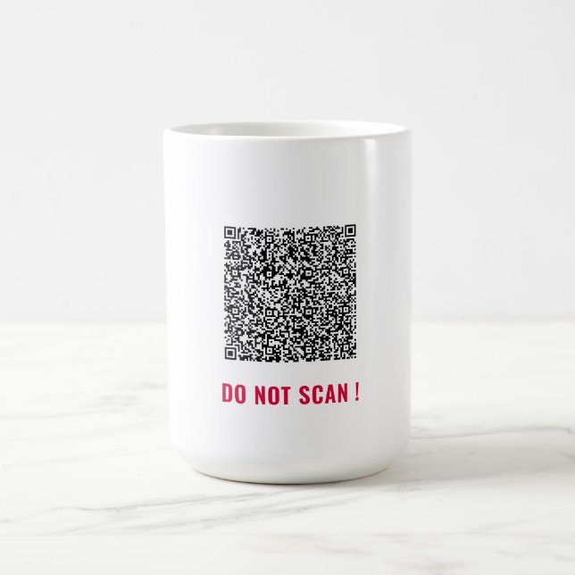 Mug Personnalisez votre QR Code Scan Info Funky Coffee (Centre)