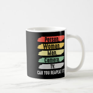 Mug Personne. Femme. Homme. Appareil photo. Télévision