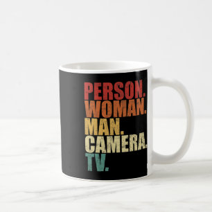 Mug Personne Femme Homme Appareil photo Télévision Tru