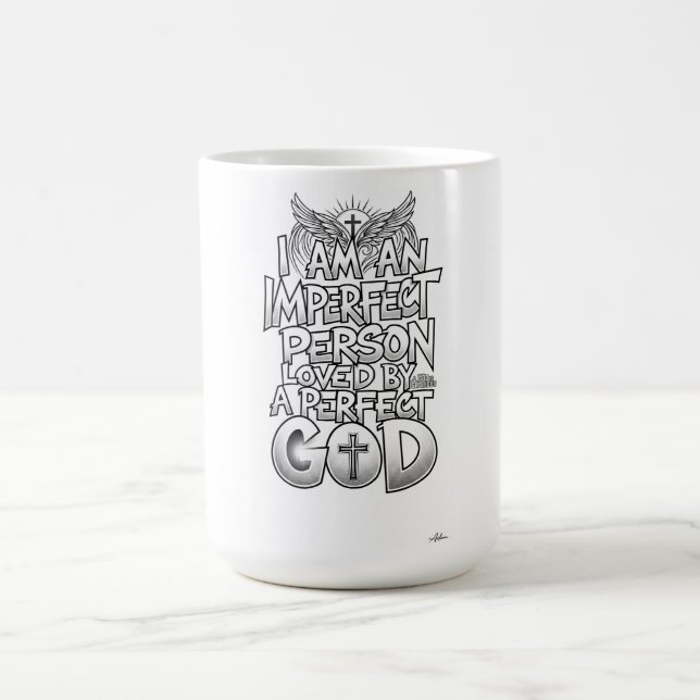 Mug Personne imparfaite Dieu parfait manches longues (Centre)