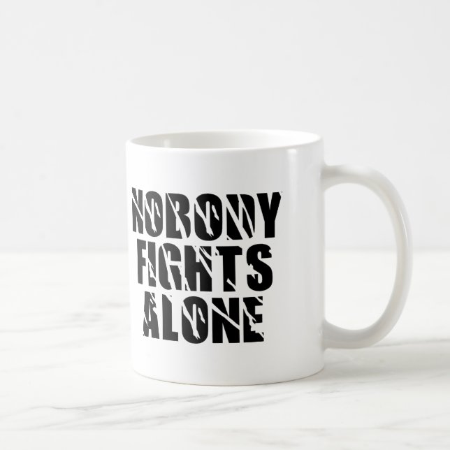 Mug Personne ne combat seul - Équipe de balises (Droite)