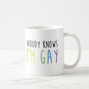 Mug Personne ne sait que je suis gai