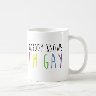 Mug Personne ne sait que je suis gai