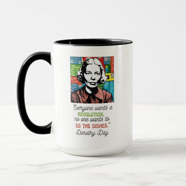 Mug Personne ne veut faire les plats Dorothy Day (Gauche)