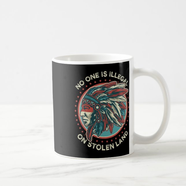 Mug Personne N'Est Illégal Sur Des Terres Volées (Droite)