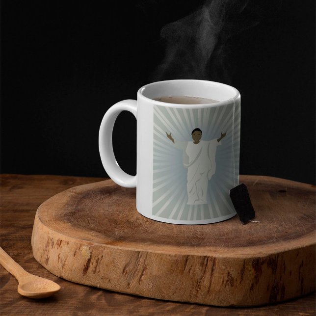 Mug Personne Religieuse Avec Armoiries Étendues Coffee (Créateur téléchargé)