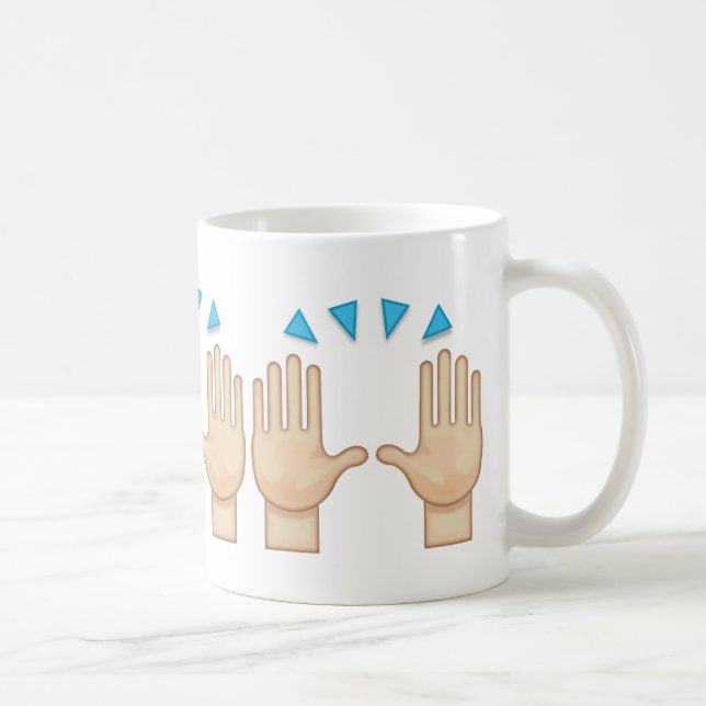 Mug Personne soulevant les deux mains dans la (Droite)