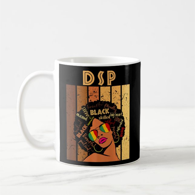 Mug Personnel De Soutien Direct Du Dsp Afro African Bl (Gauche)