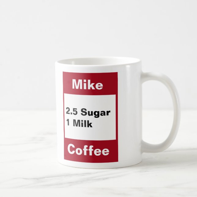 Mug personnel - Rouge (Droite)