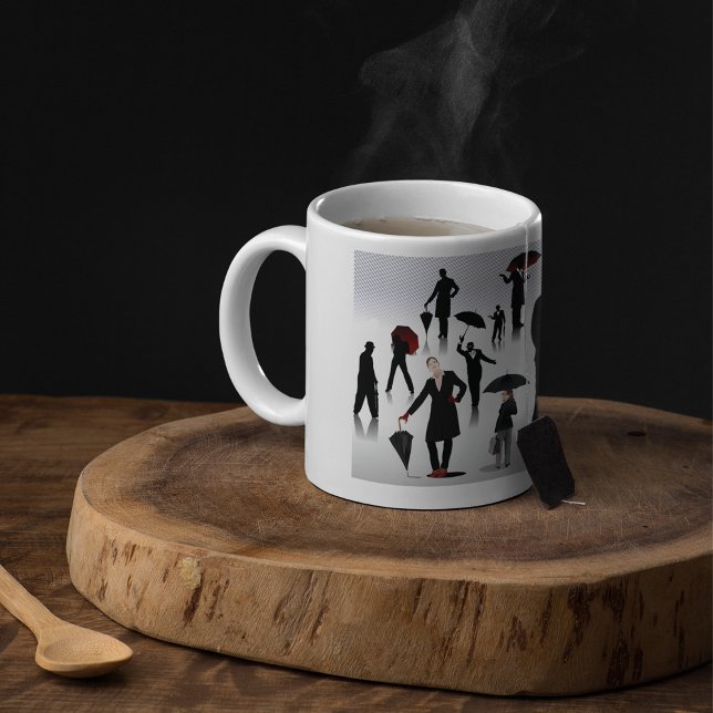 Mug Personnes Avec Des Parapluies (Créateur téléchargé)