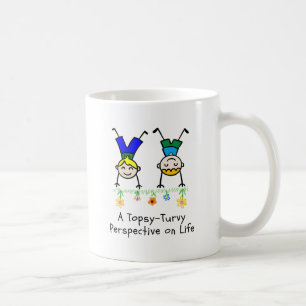 Mug Perspective sens dessus dessous sur la vie.