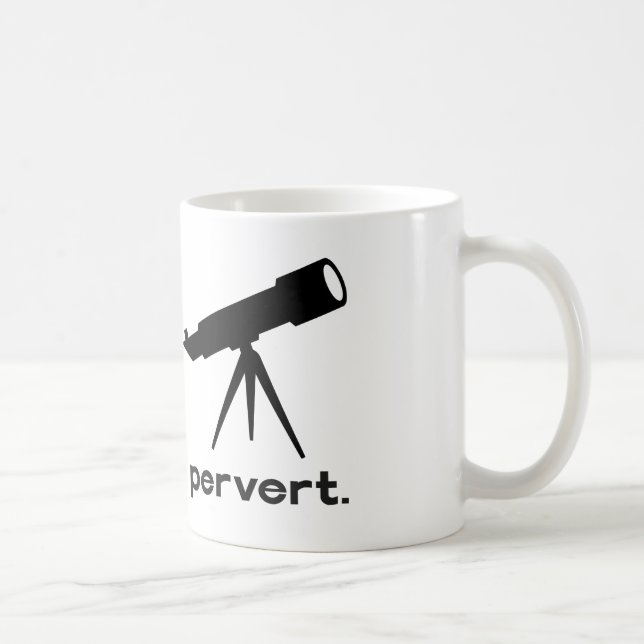 Mug Pervers avec télescope parodie drôle humour (Droite)