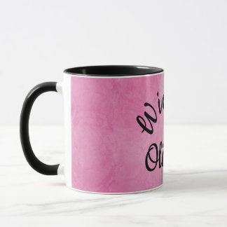 Mug pervers personnalisé - Design d'aquarelle rose