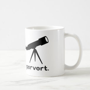 Mug Pervert avec le télescope drôle Humour de parodie
