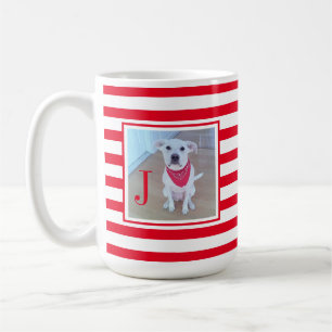 Mug Pet Lover Simple 1 Photo Rouge et blanc Noël