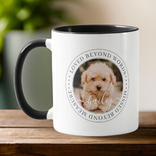 Mug Pet Memorial Love Beyond Words Elegant Chic Photo
