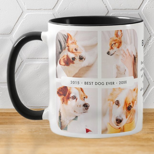 Mug Pet Memorial Meilleur Chien Jamais Photo Collage m (Créateur téléchargé)