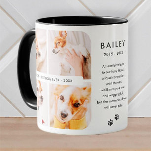 Mug Pet Memorial Meilleur Chien Jamais Photo Collage m