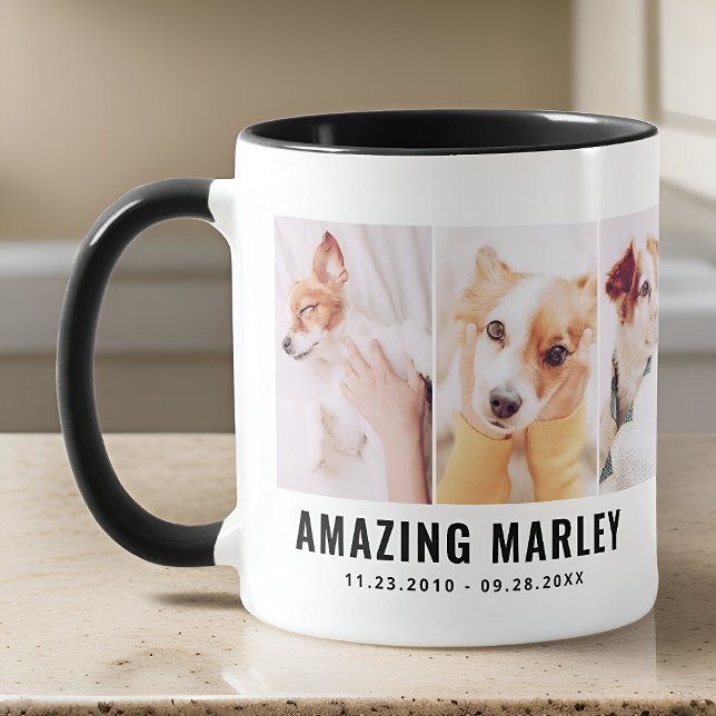 Mug Pet Memorial Moderne Simple Chic Personnalisé Troi (Créateur téléchargé)
