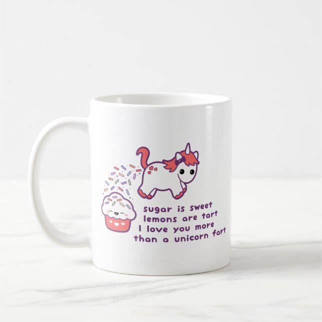 Mug Pet mignon de licorne (Gauche)