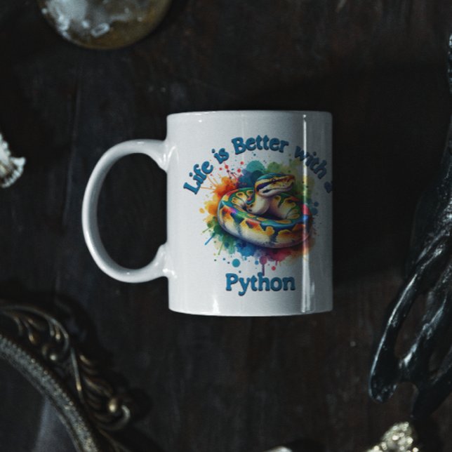 Mug Pet Python Amateur de animal de compagnie Café Dri (Créateur téléchargé)