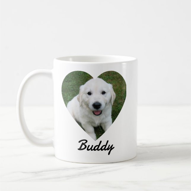 Mug Pet Simple Photo Modern Custom  (Gauche)
