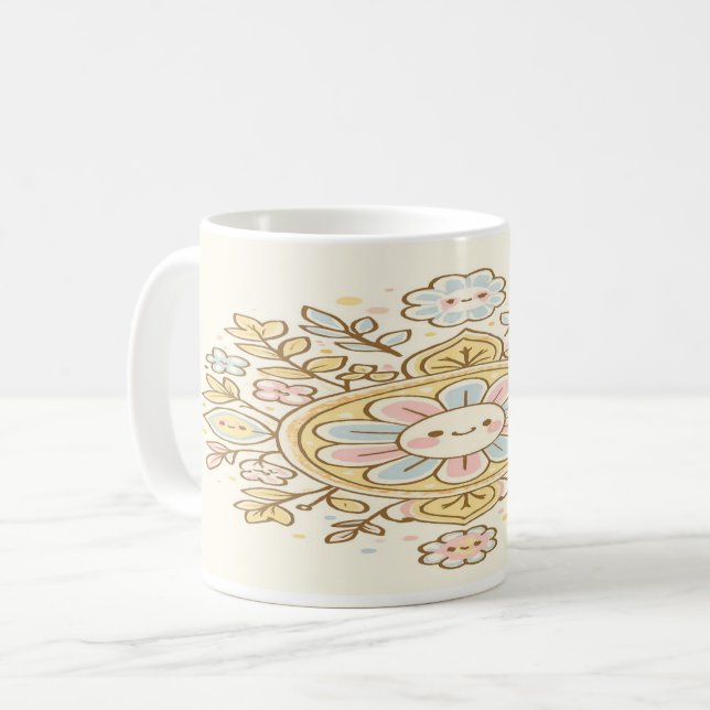 Mug  “Petal Pop: Smiles in Every Sip”  (Devant gauche)