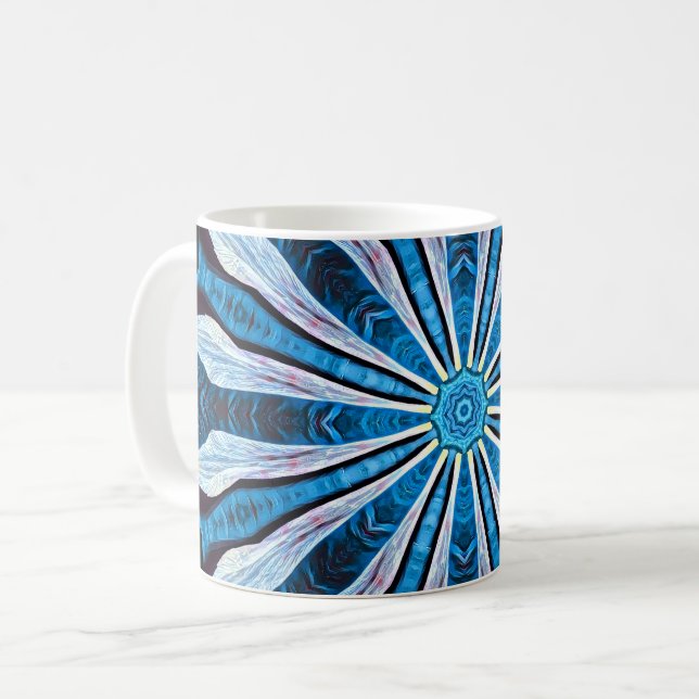 Mug Pétales bleues (Devant gauche)