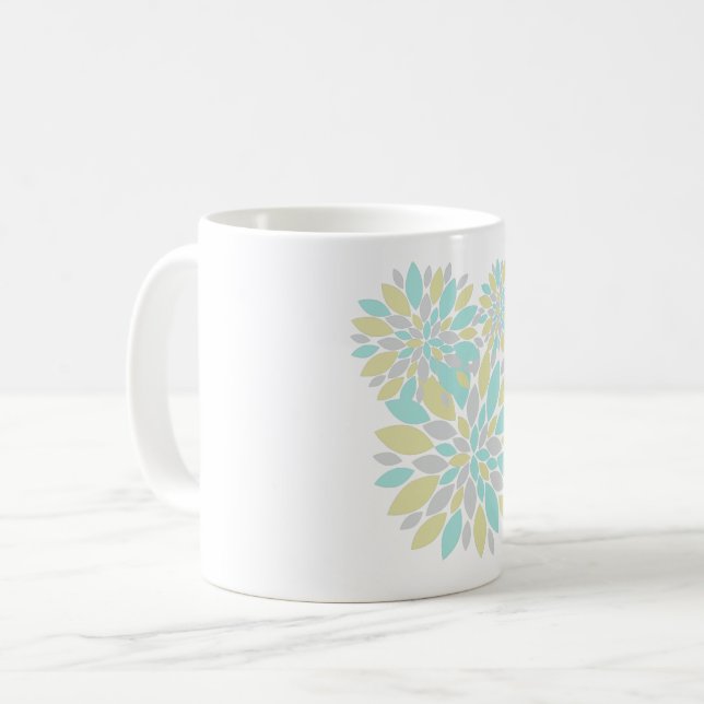 Mug Pétales de couleurs pastel magique (Devant gauche)