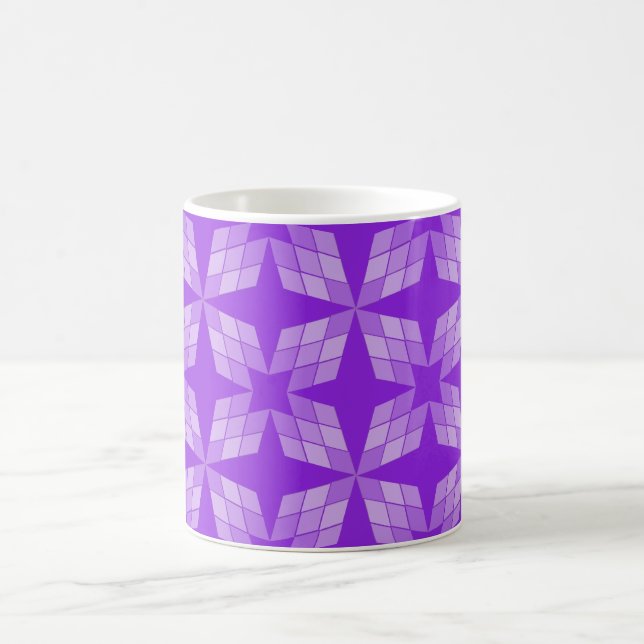 Mug - Pétales de diamant sur violet (Centre)