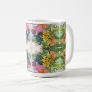 Mug Pétales de fleurs colorées Aquarelle Motif peintur