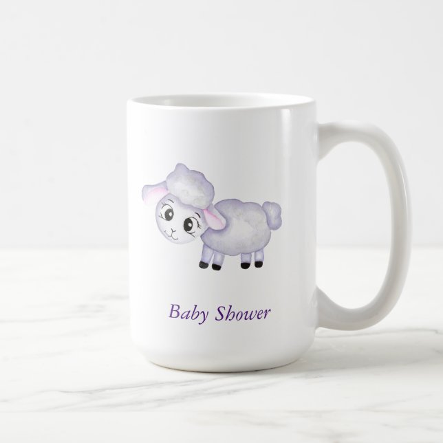 Mug Petit agneau Baby shower mouton positif (Droite)