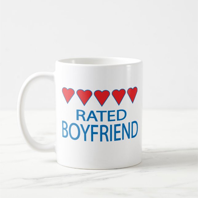 Mug Petit ami à cinq coeurs (Gauche)