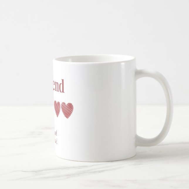 Mug Petit ami Excellent fortement recommandé (Droite)