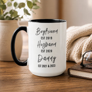 Mug Petit ami Mari Papa   Fête des pères personnal